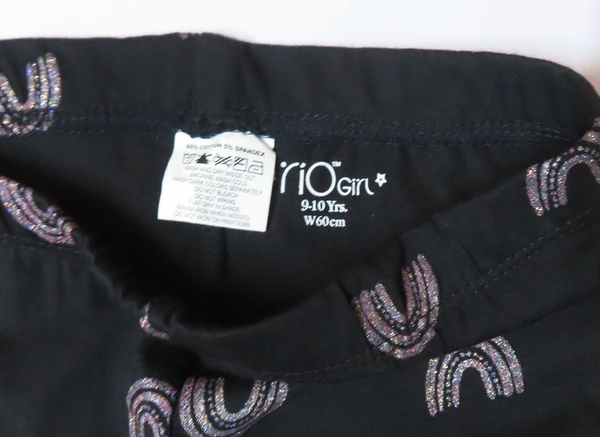 Rio OLDER GIRLS STRETCH LEGGING - 9A7 - Black AOP, 13/14 Years