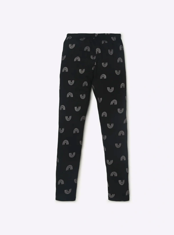 Rio OLDER GIRLS STRETCH LEGGING - 9A7 - Black AOP, 15/16 Years