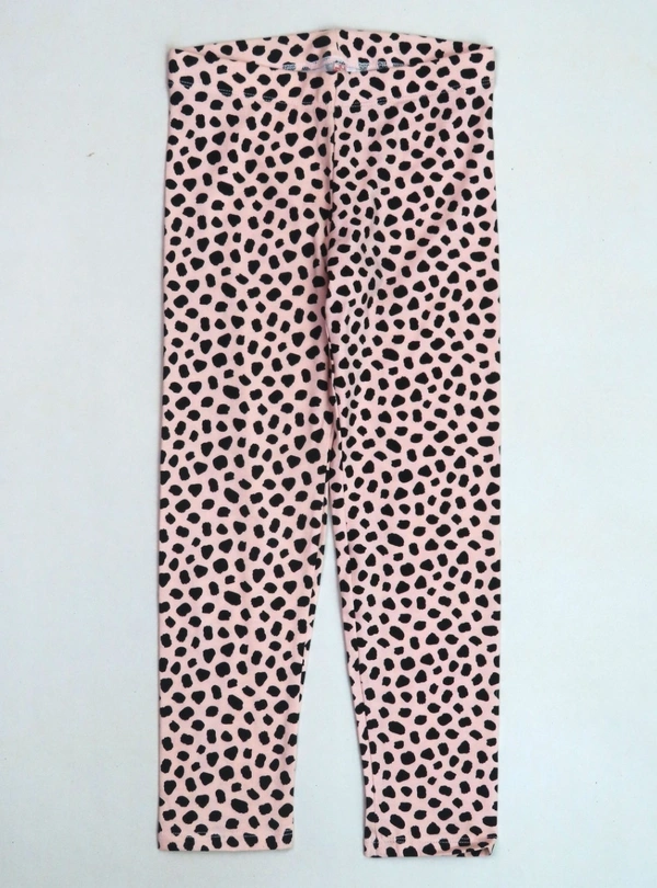 Neutral (Max Original Brand) OLDER GIRLS STRETCH LEGGING - 2J6 - Peach/Dalmation AOP, 12 Years