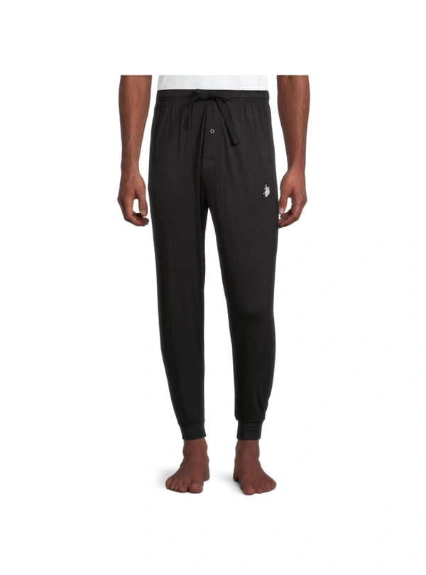 U.S. POLO ASSN (Label Slit) U.S. POLO ASSN MENS MODAL SLEEP JOGGER - 1A3 - Black, L