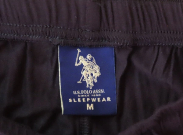U.S. POLO ASSN (Label Slit) U.S. POLO ASSN MENS MODAL SLEEP JOGGER - 1A3 - Black, L