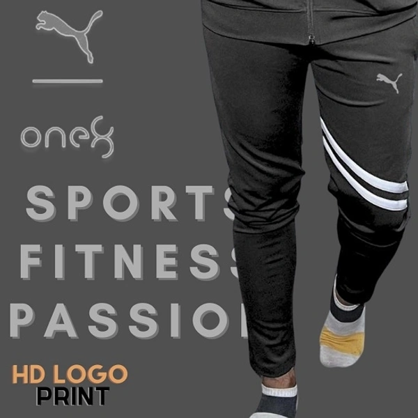 Spotdeer India  4 Way Lycra Narrow Fit Trackpant *PUMA* (SDSVST) - 041 - Black, XXL