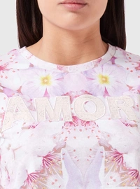 Desigual  DESIGUAL LADIES PRINTED CROP TOP - 4A3 - White AOP, XS
