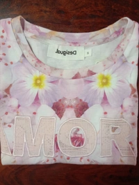 Desigual  DESIGUAL LADIES PRINTED CROP TOP - 4A3 - White AOP, XS