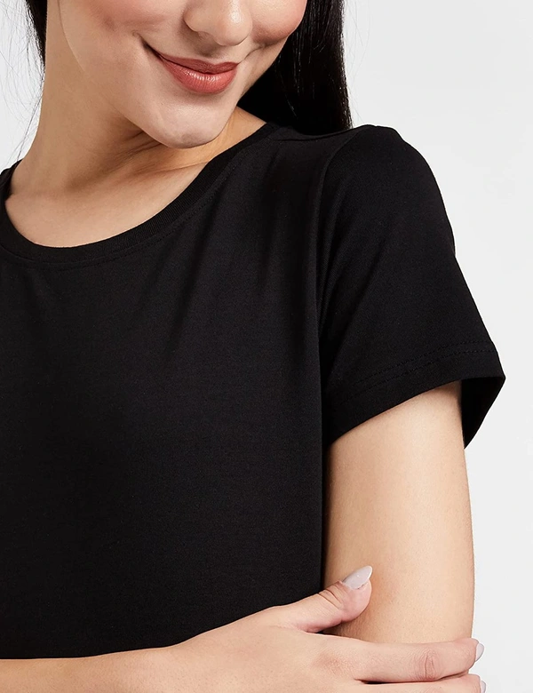 SYMBOL ESSENTIALS SYMBOL LADIES STRETCH T SHIRT - 0E1 - Black, L