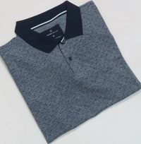 Medicine House Brand Printed Polo - 9A1 - Grey jacquard, S