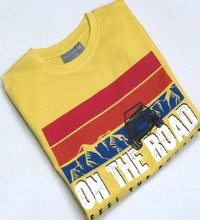 Destination Boy Printed Tshirt  - Yellow, 9-10 Years