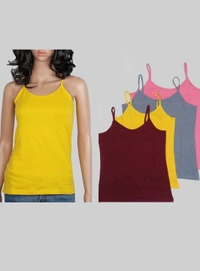 Realbasics Real Basics Ladies Stretch Camisoles - MX1 - mixed Colors, XXL
