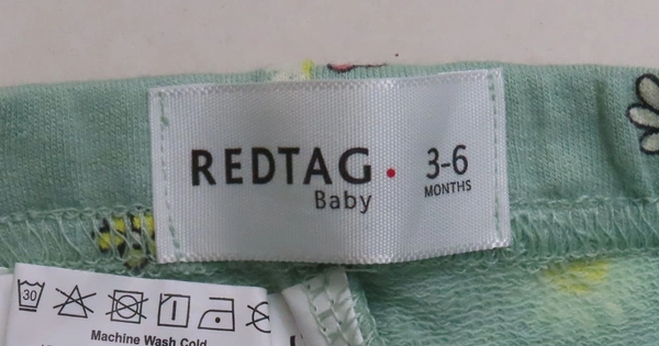 S4S ATTIRE  REDTAG BABY GIRLS SWEAT PANT 9A1 - 3-6m, Green AOP