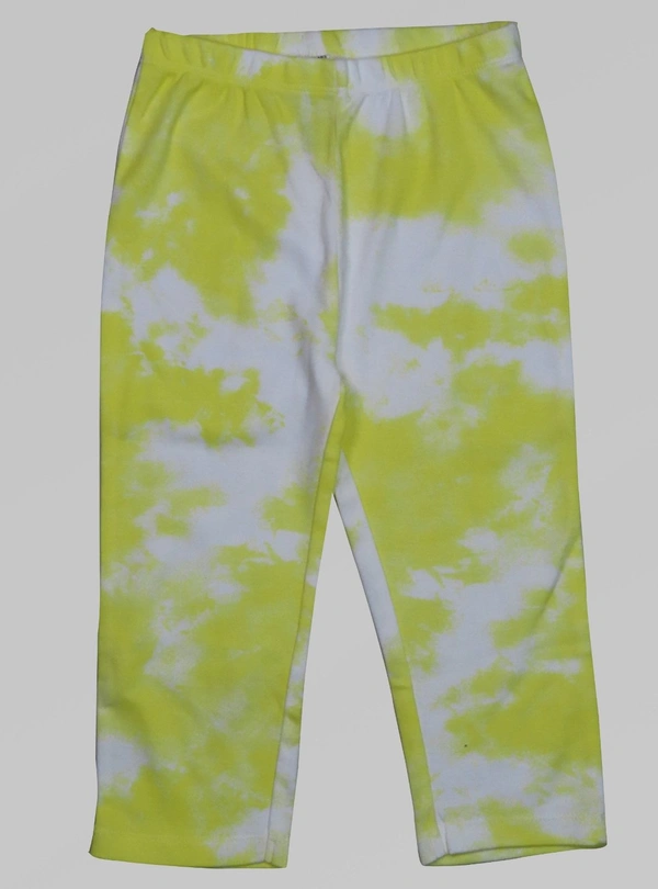 Max BABY Girl Printed Stretch Legging 5A1 - Yellow, 3-6m