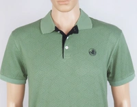 BODY GLOVE PRINTED STRETCH POLO 3D1 - Green AOP, L, Polo Tshirt