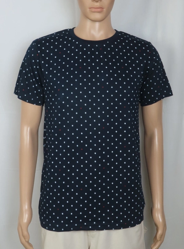 Denim Flower  DEINM & FLOWER PRINTED TSHIRT  2C1 - Navy Star AOP, XL