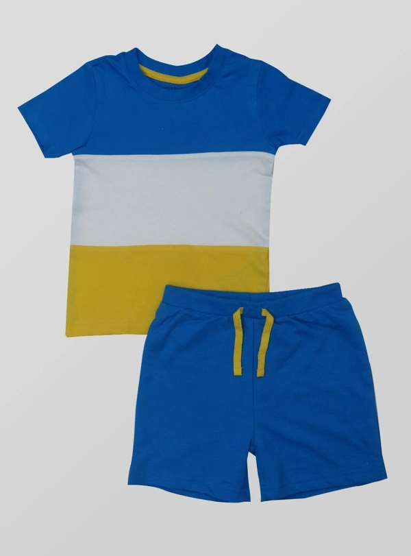 PRIMARK BABY BOYS CUT N SEW SHORTY 1A1 - 1 Option :Royal/White, 0/3m