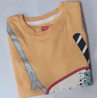 Bqbyhug BABYHUG BOYS 2 PCS SET (T SHIRT N SHORTS) 1A1 - Orange Top + Red Bottom, 5 - 6 Y