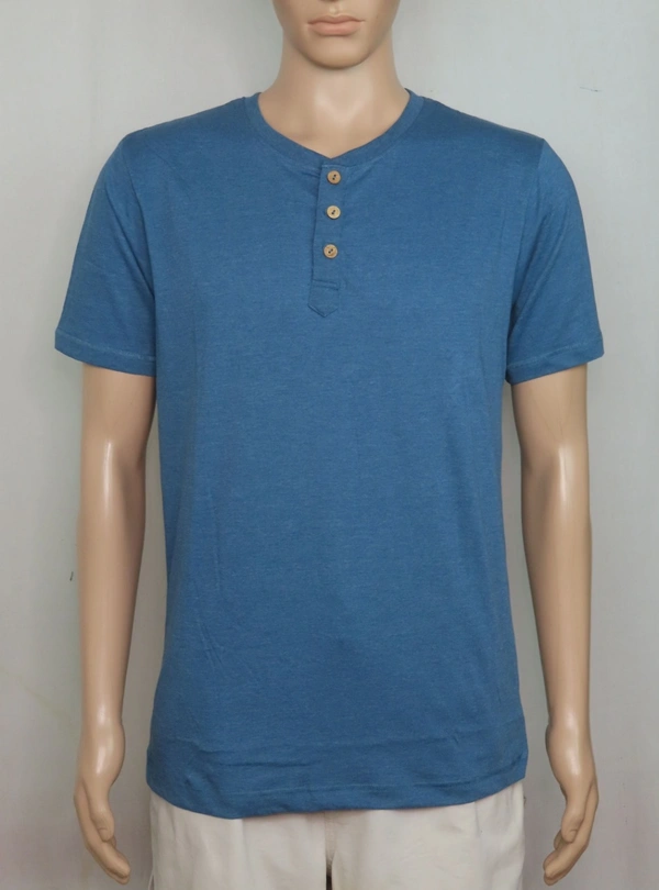 Expo EXPO HENLEY NECK T SHIRT 9A3 - Blue Melange, L