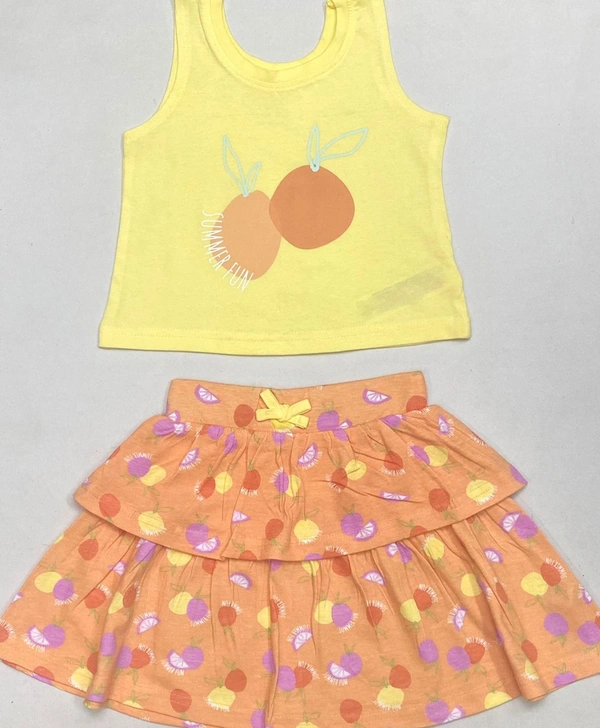 PRIMARK GIRLS PRINTED  2 PC SET 1A6 - 1 Option as in image, 6/7