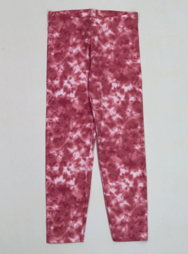 SOS (neutral) [Original  brand] OLDER GIRLS  STRETCH  LEGGING 2M6 - Pink Tien Dye, 14y