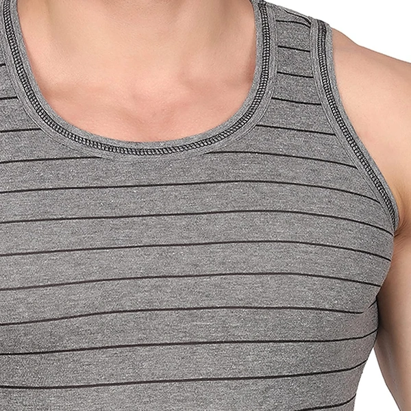 Chromozome CHROMOZOME STRIPED VEST 2C1 - Charcoal, L