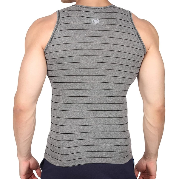 Chromozome CHROMOZOME STRIPED VEST 2C1 - Charcoal, L