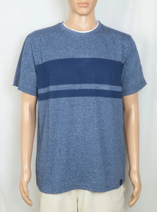 #M9872A2 Denim & Flower DENIM & FLOWER GRINDLE YARN T SHIRT 2A2 - Grindled Navy, S