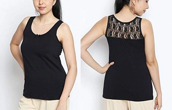 Shyla SHYLA STRETCH LACE TOP 9B1 - Black, XXL