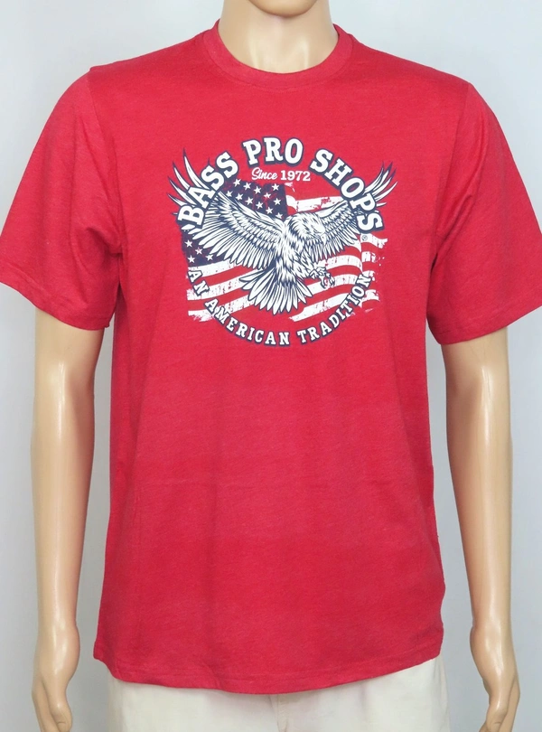 CABELAS CABELA'S PRINTED TSHIRT  1B3 - Red, L