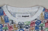 Desigual  DESIGUAL GIRLS PRINTED TSHIRT 2A6 - White Stamps AOP, 7-8 Years