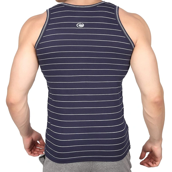 Chromosome  CHROMOZOME STRIPED VEST 2A1 - Navy, L