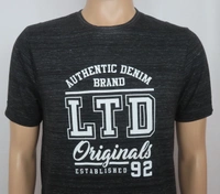 Basics PRINTED SHORT SLEEVE T SHIRT 3A3 - Black, XL