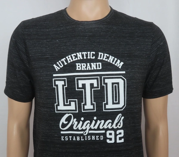 Basics PRINTED SHORT SLEEVE T SHIRT 3A3 - Black, XL