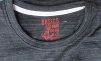 Basics PRINTED SHORT SLEEVE T SHIRT 3A3 - Black, XL
