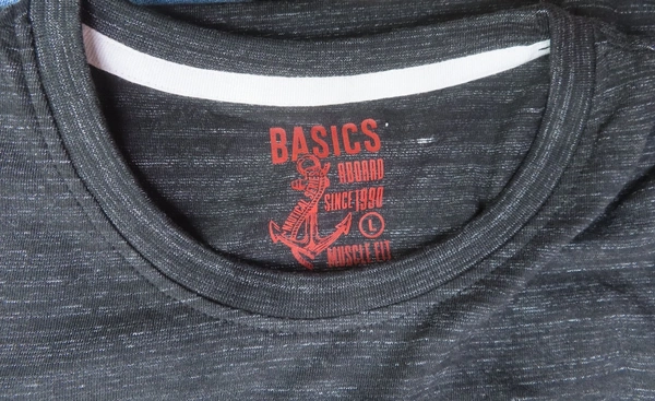 Basics PRINTED SHORT SLEEVE T SHIRT 3A3 - Black, XL