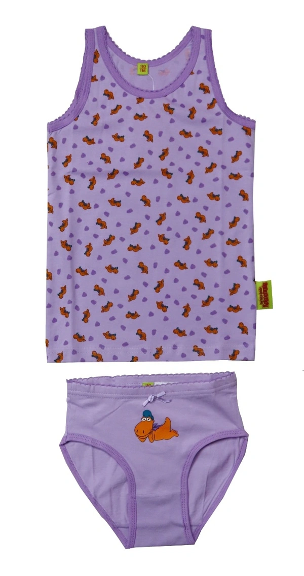 S4S Attire  GIRLS PRINTED INNER WEAR SETS 0D2 - As image, 7/8 Years