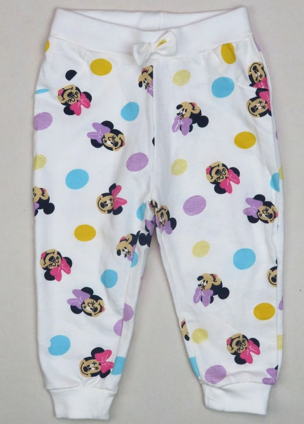 DISNEY BABY GIRLS SWEAT PANT 4D1 - White AOP, 18-24
