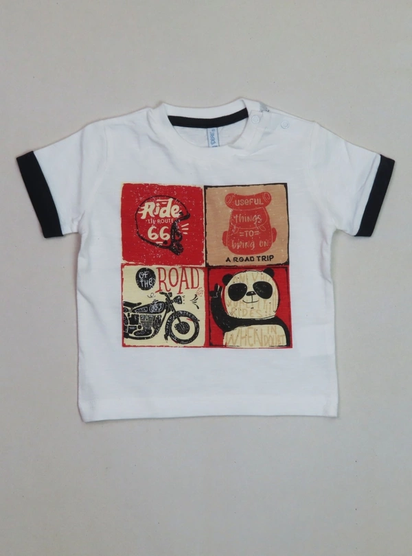 IDEXE BABY BOYS TSHIRT  8A3 - White, 36m
