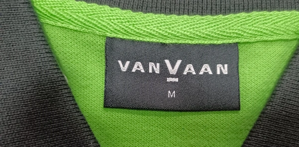 VAN VAAN MENS STRIPED POLO 784 - Green, M