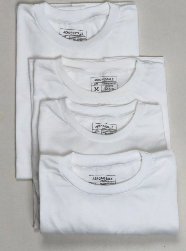 Aeropostale  AEROPOSTALE CREW NECK UNDERSHIRT 8A1 - White, L
