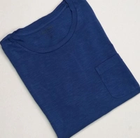 EAST WEST SLUB KNIT T SHIRT 2A1 - Navy, S