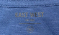 EAST WEST SLUB KNIT T SHIRT 2A1 - Navy, XL