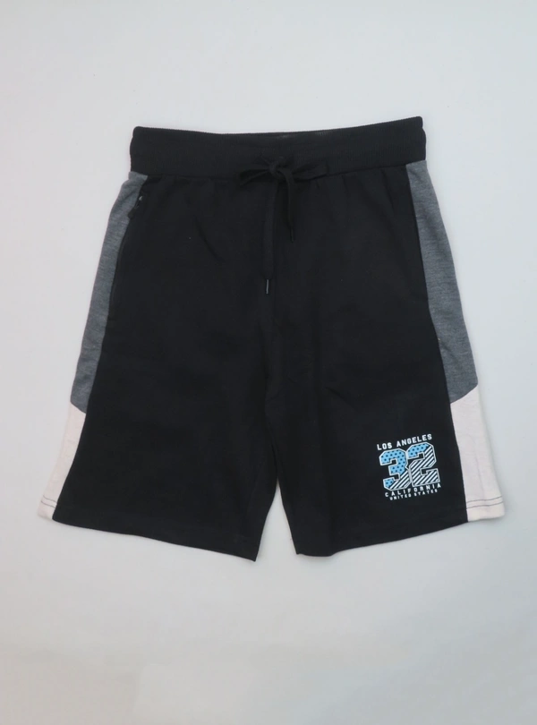 Max  MAX MENS FRENCH TERRY SHORTS 2D1 - Black, XXL