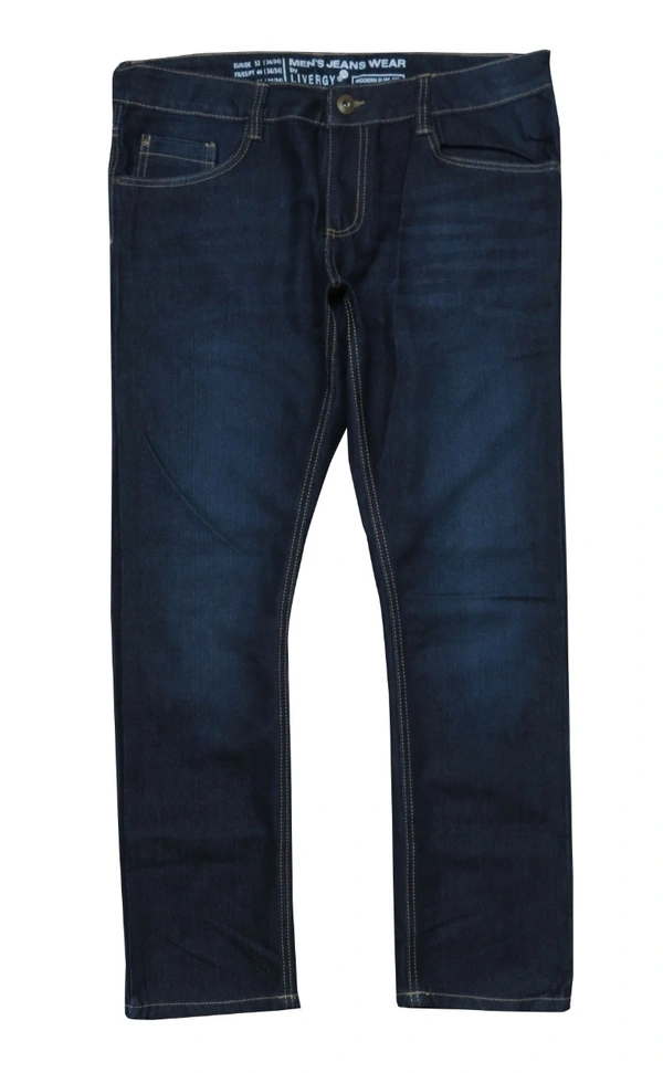 LIVERGY MENS DENIM JEANS 7A3 - Denim Navy, 36