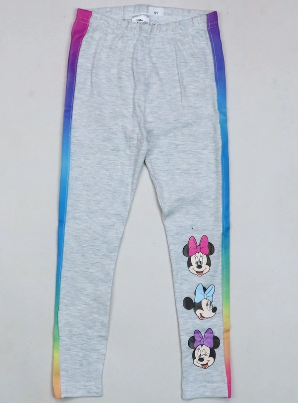 MINNIE MOUSE (DISNEY) MINNIE MOUSE GIRL PRINTED LEGGING  5B6 - Grey Melange, 4y