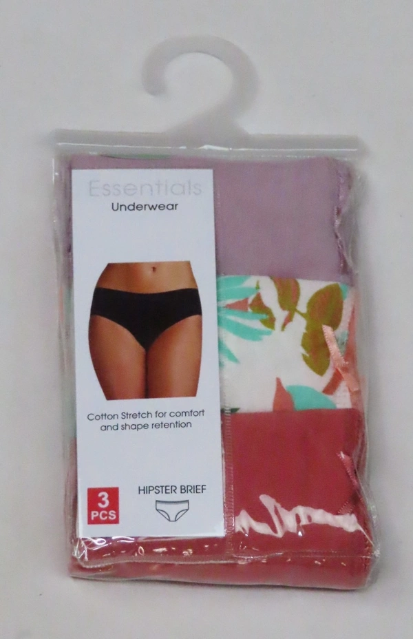 REDTAG LADIES 3 PACK STRETCH HIPSTERS 2H1 - Mixed, 18 (95cms)