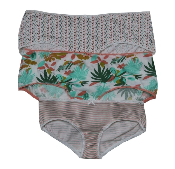 REDTAG LADIES 3 PACK STRETCH HIPSTERS 2H1 - Mixed, 18 (95cms)