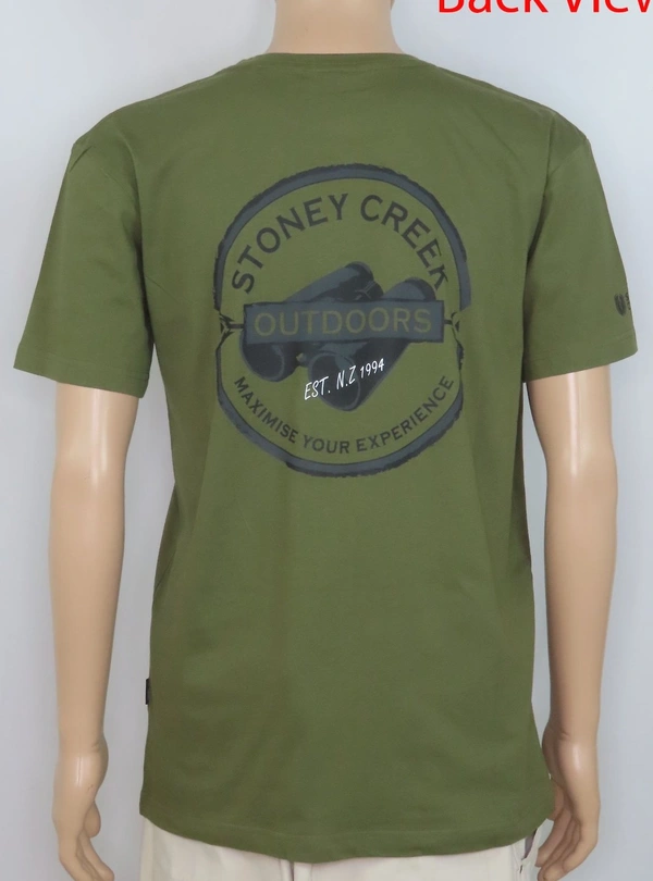 REDTAG  STONEY CREEK PRINTED TSHIRT 0A2 - Olive, XL