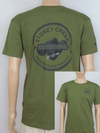 REDTAG  STONEY CREEK PRINTED TSHIRT 0A2 - Olive, XL