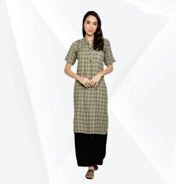 FABCLUB  Heavy Rayon Polka Print Flared / Frock For Women  079 - As image, XL