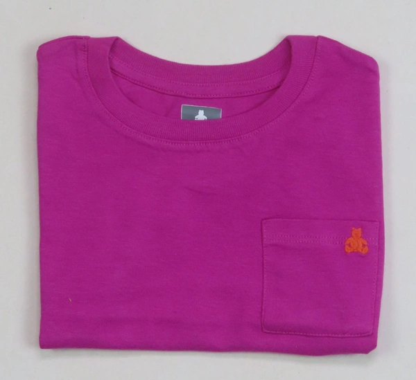 GAP GIRLS POCKET T SHIRT 2E2 - Magenta / Fuchsia, 3 Years