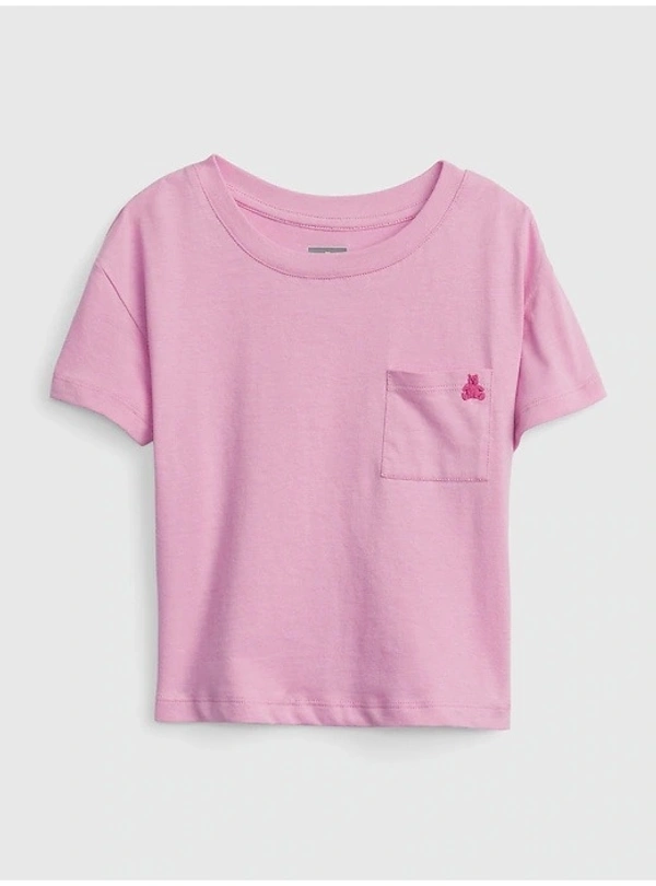GAP GIRLS POCKET T SHIRT 2C1 - Light Pink, 12-18 Month