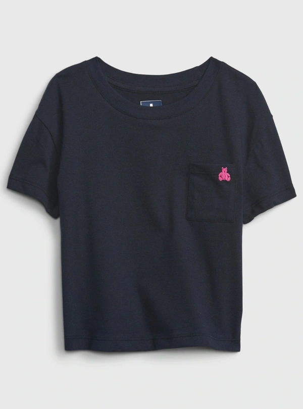 GAP GIRLS POCKET T SHIRT 2D2 - Navy, 4 Years